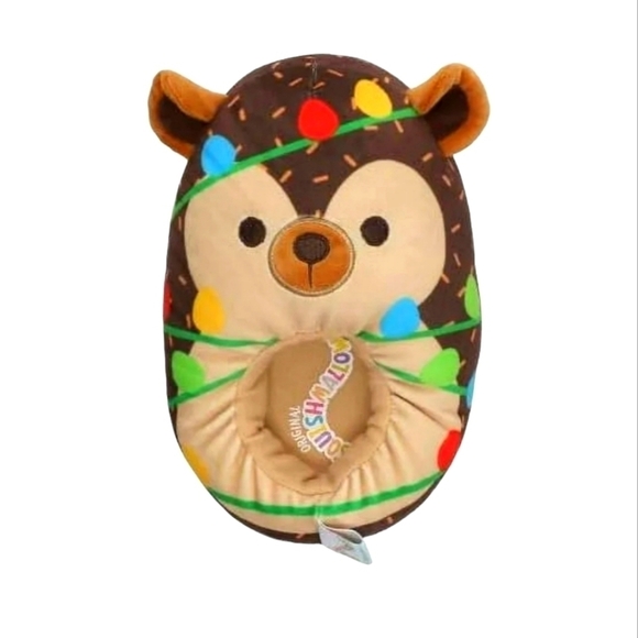 NWT Squishmallows Slippers 11/12 Christmas Hans Hedgehog kids - Picture 14 of 14